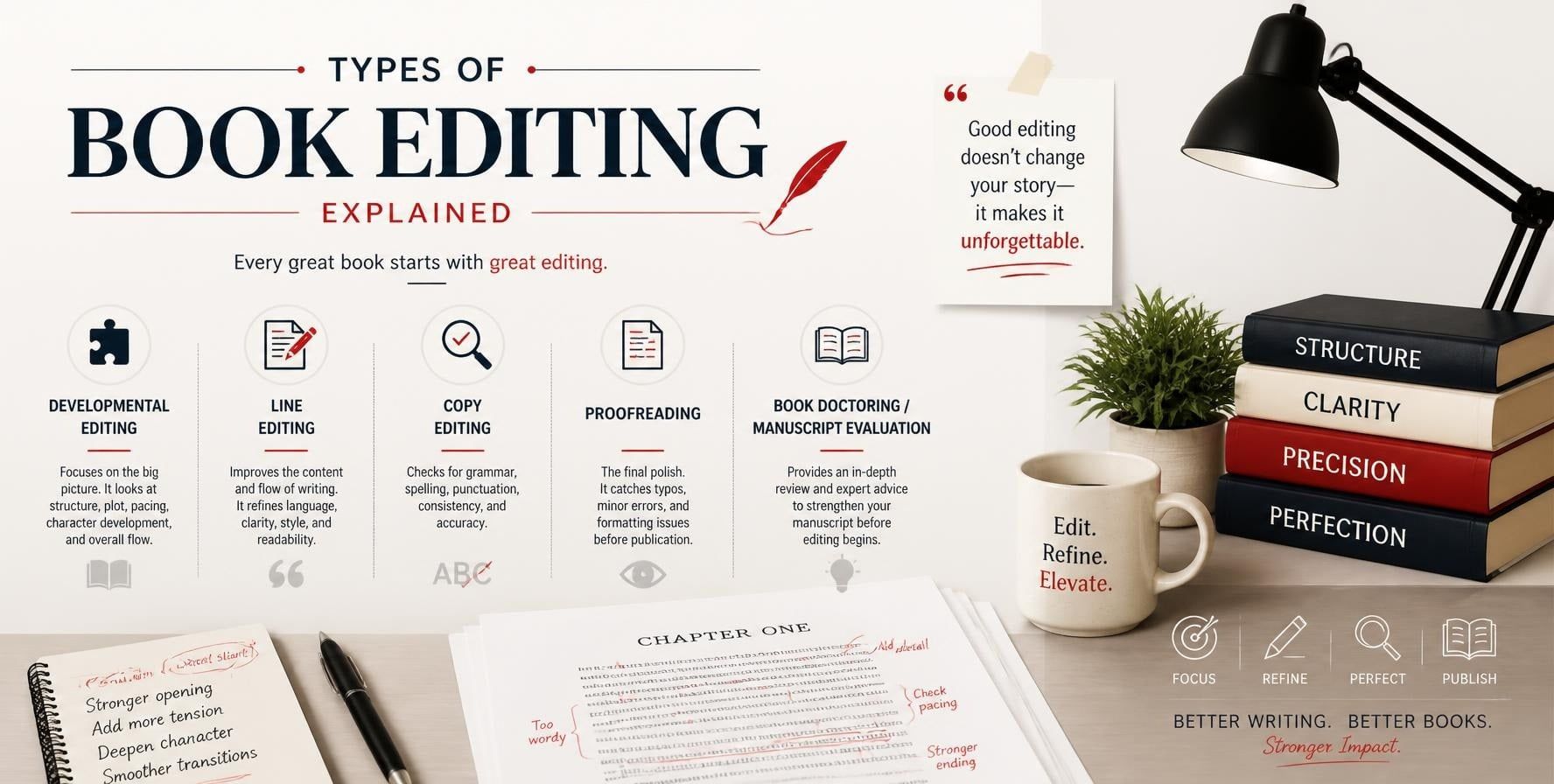 Types of Book Editing Explained